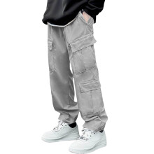 Men's Casual Cargo Pants Elastic Waist Baggy Design with