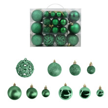 Clear Christmas Ball Ornaments, 50PCS, Compatible with All Tree Sizes