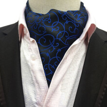 Men's Polka Dot Paisley Cravat Scarf for Wedding