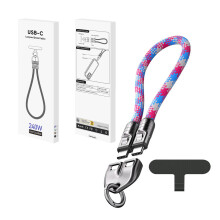 Tragbare Typ-C-zu-Typ-C-240-W-Ladelösung mit tragbarem Armbanddesign zum Schnellladen von USB-C-Geräten