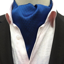 Men's Tuxedo Scarf with Polka Dot and Paisley Pattern