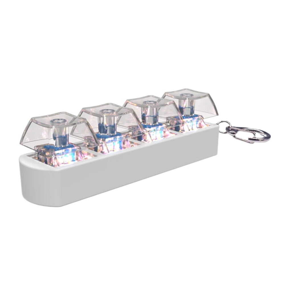Led Up Keyboard Clicks Toy 4Key Keycap Tester Keychain For Anxiety Relief Light 9028731926629