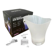 LED Ice Bucket – Large Capacity, Color-Changing, Waterproof, Compatible with Wine/Champagne/Beer