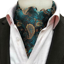 Men's Ascot Scarf Paisley Pattern Wedding Tie