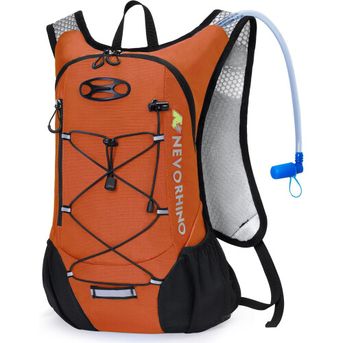 Hydration Backpack with 2L Leakproof Bladder, 12L