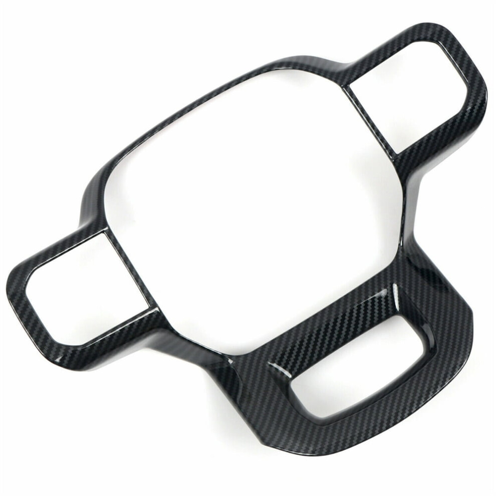 Carbon Fiber Steering Wheel Cover Trim For Ford F150 F-150 2021-2024 9028731925714