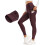 Calça legging feminina YOGA com forro térmico de lã, tamanho 28 polegadas. 1