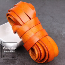 Flat Round Cow Leather Cord Lace Rope Weave String For Necklace Bracelet Bag