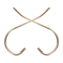 2pcs Lamp Replacement Parts Curved Metal Lamp Rod for Table Lamps Floor Lamp Curved Stem Lamp Accessory for DIY Projects