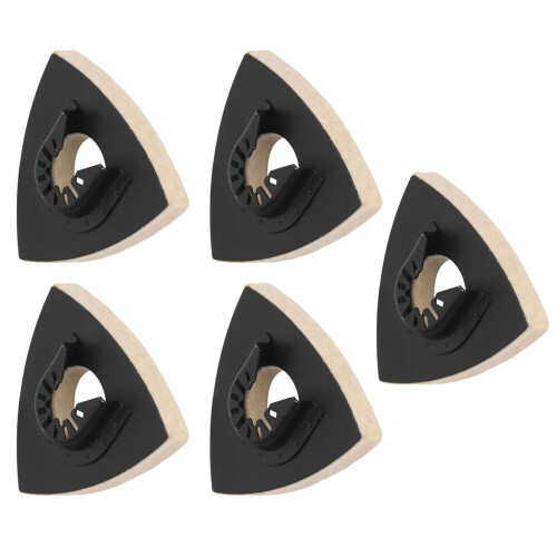 Oscillating Buffing Pad Triangular Felt Polishing Pad 5 pcs