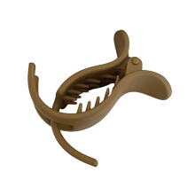 Xinwanna Women Solid Color Retro Hair Claw Clip Frosted Meatball Head Fixed Hairpin Ponytail Clip Hair Styling Tools Hair Accessories (Khaki)