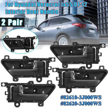 4X Car-Styling Interior Door Handle Left Right Side For Hyundai Veracruz ix55 2007-2012 82610-3J000 82620-3J00WS