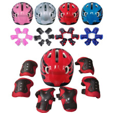 7Pcs Kids Protective Gear Set: Helmet, Knee, Elbow Pads & Wrist Guards for Cycling, Skateboarding – Adjustable for Boys & Girls