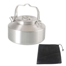 Coffee Pot, Outdoor Teapot, Teapot Cookware Outdoor Campfire Kettle, Camping Tea Pot, Camping Pot for Backpacking, Fishing Hiking Picnic Camping