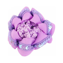 Xinwanna Women Hair Net Sequins Hollow Out High Elasticity Handmade Shiny Vintage Bud Hair Net Ballet Circlet Hair Accessories (Light Purple)