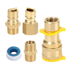 1/2" Gas Quick Connect Fittings Hose Quick Disconnect Kit Replace Parts