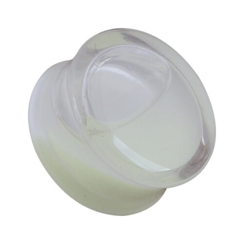 Glow in the Dark Double Flared Saddle Ear Plug Unisex 10