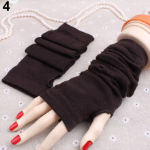 Gloves,Women\'s Fashion Knitted Arm Fingerless Long Mitten Wrist Elastic Warm Gloves
