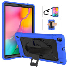 Passend für Samsung TAB A10.1T510/515, inklusive drehbarer 360-Handgelenkauflage und Silikon-Tablet-Schutzhülle