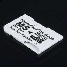 Micro SD TF zu Memory Stick MS Pro Duo für PSP1000/2000/3000 Karten Dual2Slot Adapter Converter CR-5400CR5400, 5 Stück