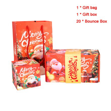 Rote Weihnachts-Pop-Up-Geschenkbox mit Weihnachtsmann-Motiv – ideal für Überraschungen und Feierlichkeiten