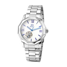 Orologio da uomo automatico romboidale con cinturino in acciaio inossidabile removibile e lancette luminescenti – Adatto per abbigliamento formale
