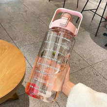 SDJMA Sport-Trinkflasche mit Strohhalm, auslaufsicher, mit Griff, ideal für Fitness, Yoga und andere Übungen, sowie als Teil unserer