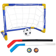 Gør-det-selv fodboldnetport Mini udendørs indendørs portmål Børnestørrelsessæt Sportsfodboldramme legetøjsøvelse Plus ishockeysæt
