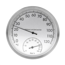 Termometro igrometro da parete da 127 mm / 5", monitor di temperatura e umidità.