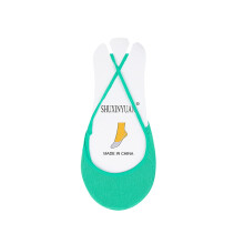 Calzini corti da donna, calzini eleganti invisibili per tacchi, antiscivolo, verde menta, taglia unica