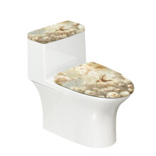 Hummingbird Flowers Adjustable Polyester Fabric Bathroom Seat Covers, Stretchy Fabric Stays in Place Toilet Seat Covers for Bathroom Accessories