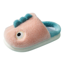 Toddler Slippers Girl Size 8 Winter Warm Home Warm Slippers 3D Cartoon Meng Meng Anmial Home Slippers Cat Slippers for Girls Size 3 5-6 Years