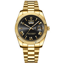 Analoge quartz horloges voor heren, roestvrijstalen horloges, waterdicht, klassiek zakelijk polshorloge met dag- en datumweergave.