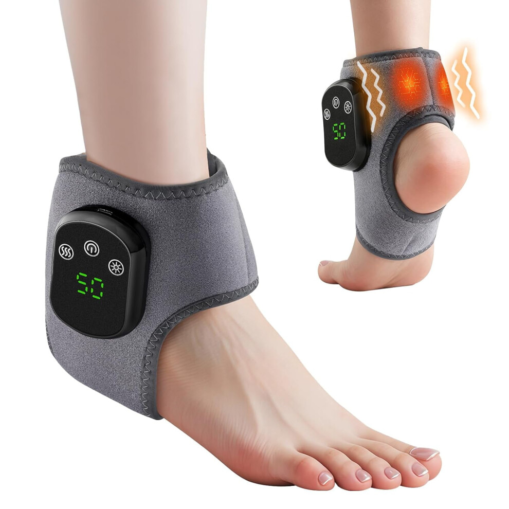 Triple Massager, 3 Vibration Modes, 5 Heating Levels, Smart Timer and Touch Screen, Foot Massager, Promotes Blood Circulation, Relieves Pain.