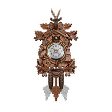 karymi Cuckoo Cuckoo Wall Clock Chime Alarm Clock Retro Clock Wooden Living Room Clock,Wood Clock Wall Decor School Supplies