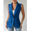Women's Sleeveless Vest Blazer, Casual Open Front Work Office Top, S 1