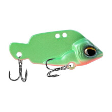 pezzo di esche artificiali in metallo vibrante - 5G/7G/10G esche da jigging per spigola/luccio, strumenti da pesca con esche vibranti e ami tripli 4X