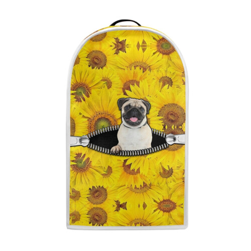 Durable Polyester Protective Case with Lightweight for Kitchen, Pug and Sunflower
