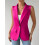 Women's Sleeveless Vest Blazer, Casual Open Front Work Office Top, L 1