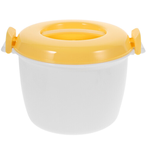Blue Microwave Rice Cooker Food Container Safe Plastic Simple Multifunctional Home Use