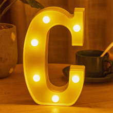 Lettres lumineuses LED alphabet – Fonctionnent sur piles, personnalisables, multicolores – Compatibles avec la décoration de la maison, des