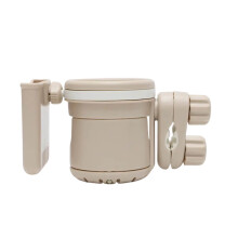 Portavasos 3 en 1 para cochecito con soporte para botella, soporte para teléfono y bandeja para bebidas – Compatible con cochecitos, sillas de