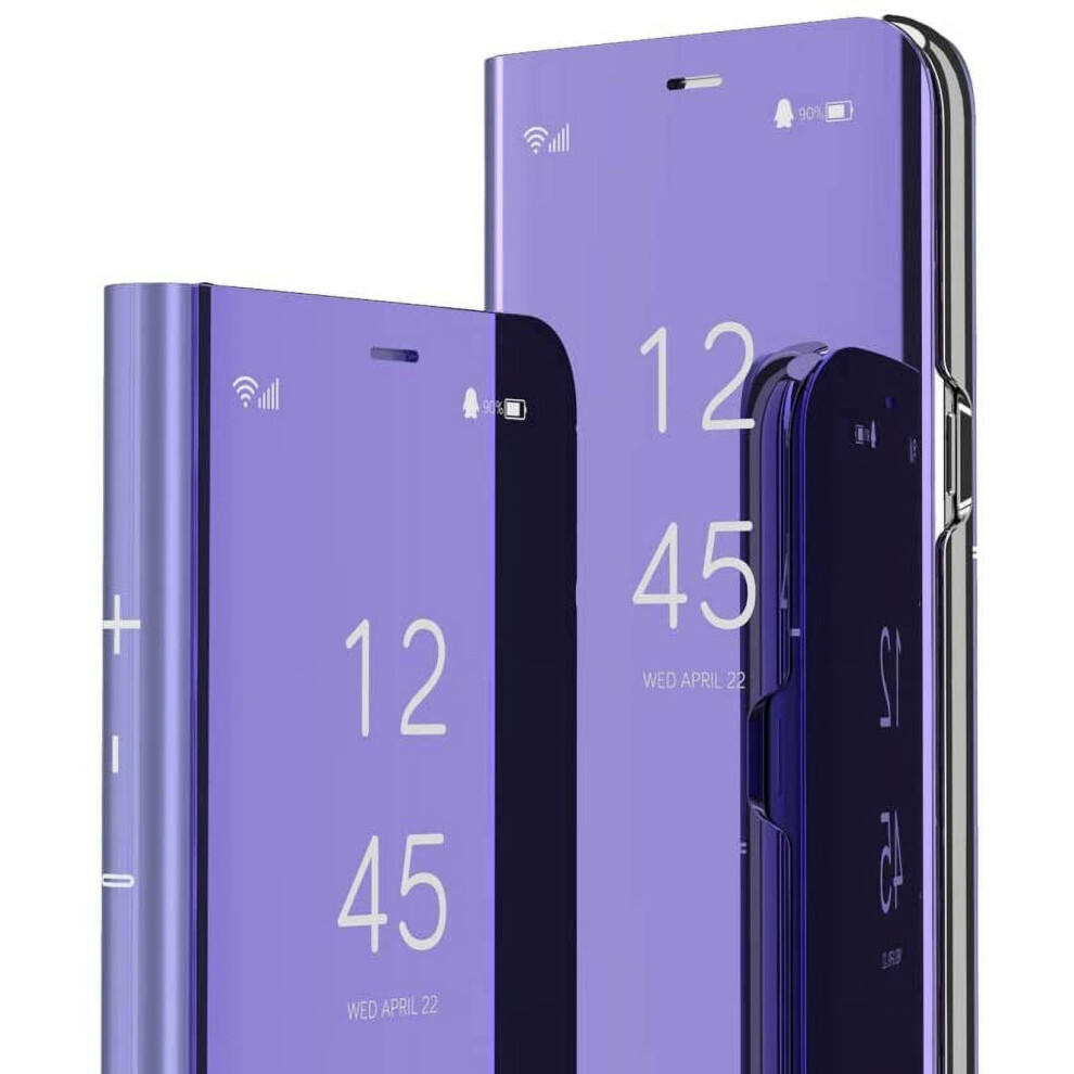 Compatible With Samsung Galaxy S23 Ultra – Luxury Glitter Flip Case With Kickstand, Clear View, Makeup Mirror & Shockproof Protection – Mirror 9479868078598
