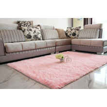 Grey Shaggy Area Rug 4 ft x 2.7 ft Plush Fluffy
