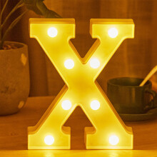 Lettres lumineuses LED alphabet - Fonctionne sur piles, couleurs personnalisables, pour la maison, les fêtes, les mariages, Noël - Compatible avec