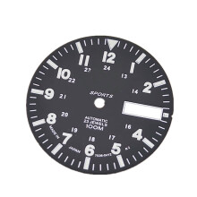 28,5 mm kobbergrønn lysende urskive for NH36A automatisk mekanisk urverk DIY-del