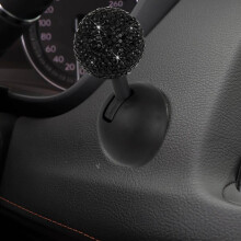 Autostartknop/tuimelschakelaar - Startknopafdekking met strasssteentjes, interieurdecoratiesticker voor auto's, SUV's, vrachtwagens en cabriolets