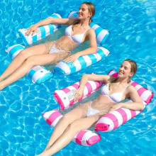 2-Pack Inflatable Pool Floats for Adults, Water Hammock Lounge, 4-in-1 Multi-Purpose Floaties – Compatible with Standard Pools