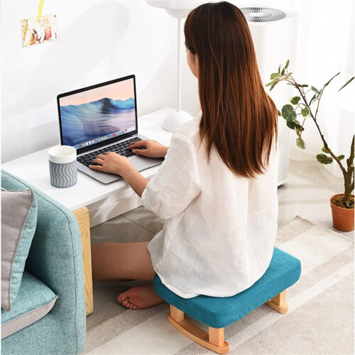 Small Ottoman Foot Rest Footstool for Sofa and Under Desk, Black, 1 Pack 1