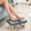 Small Ottoman Foot Rest Footstool for Sofa and Under Desk, Black, 1 Pack 4